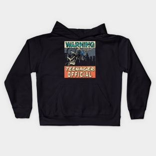 13th Birthday Warning Official Teenager Kids Hoodie